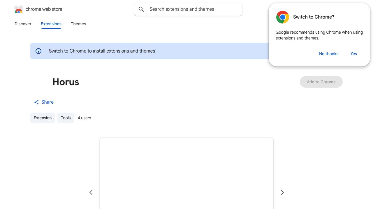 Horus 网站截图