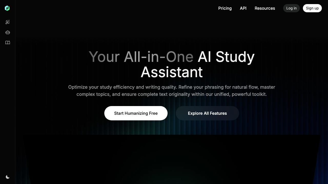 humbot ai website screenshot