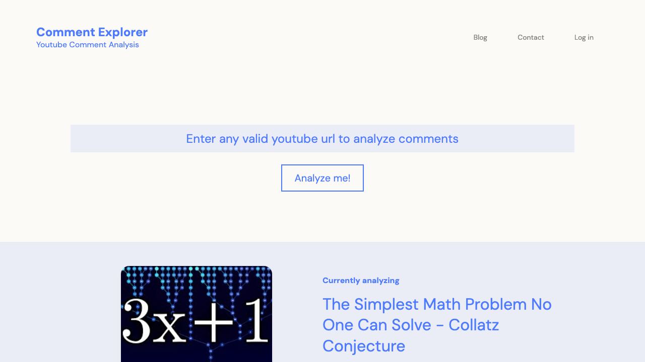 Comment Explorer 网站截图