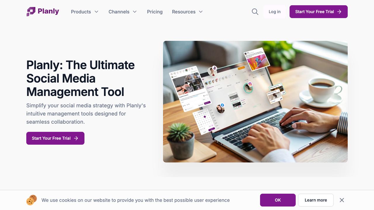 planly.com website screenshot
