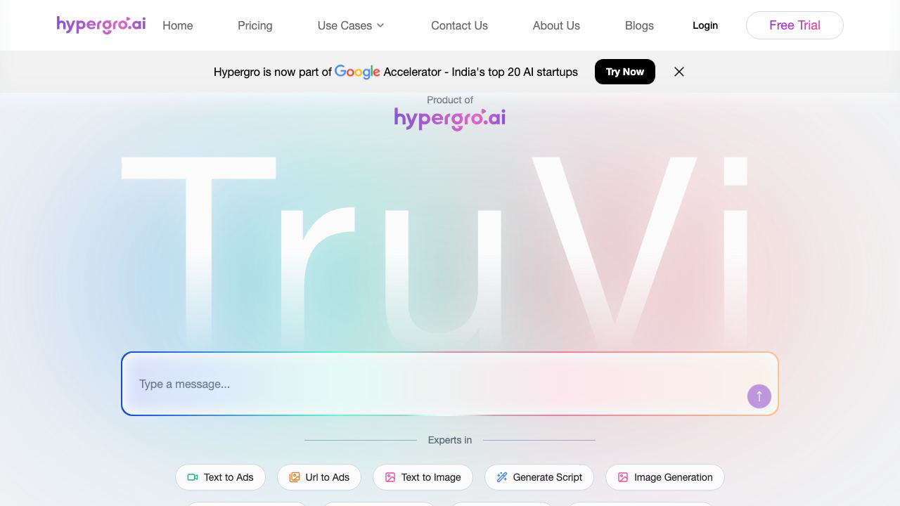 Hypergro website screenshot