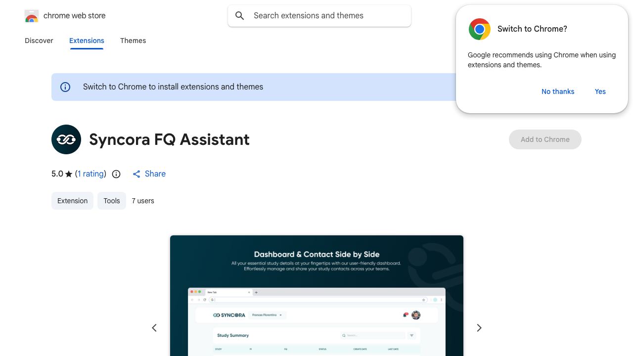 Syncora FQ Assistant 网站截图