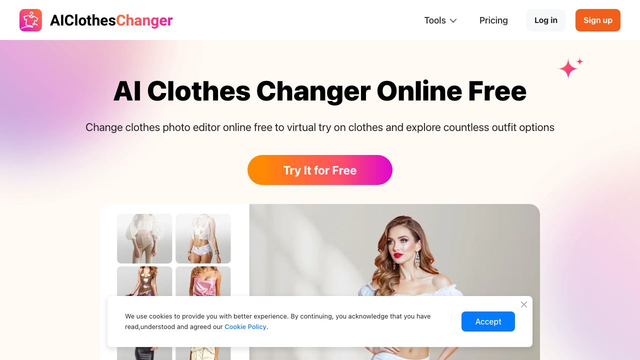 AI Clothes Changer- 网站截图