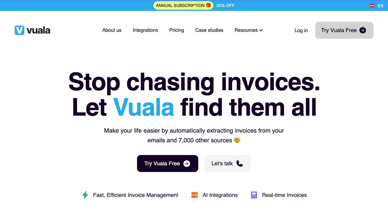 Vuala 1.0 网站截图