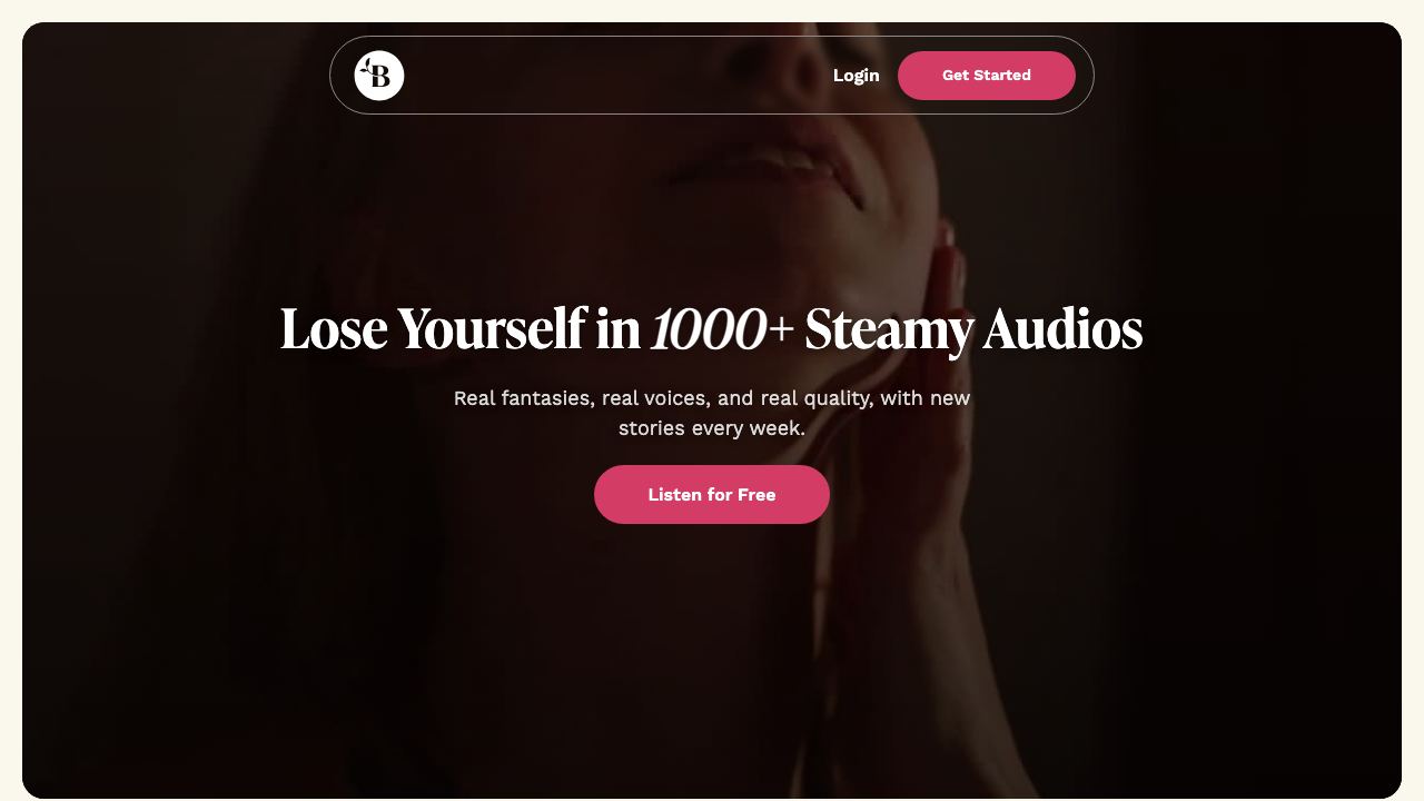 BLOOM | Intimate Audio Stories & Chat 网站截图