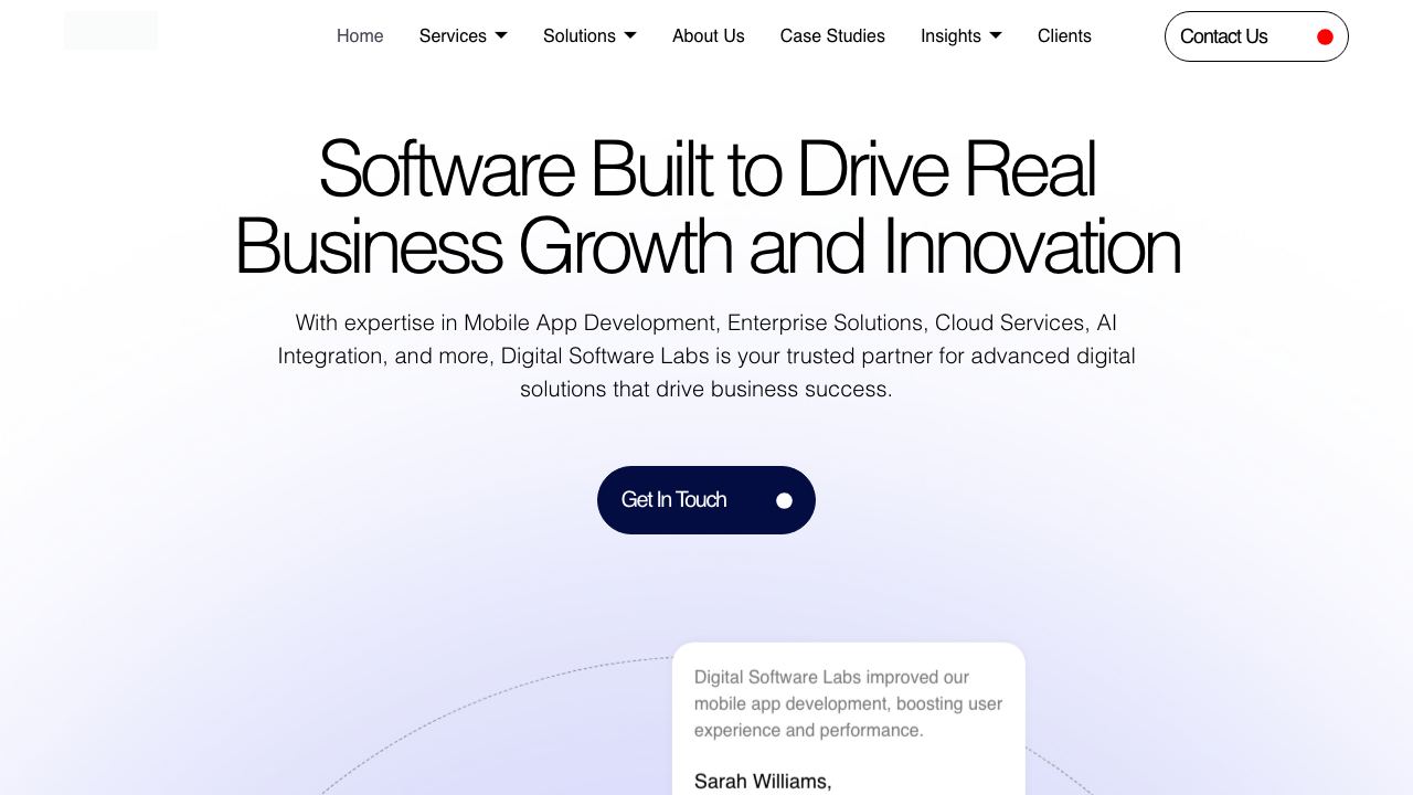 Digital Software Labs 网站截图
