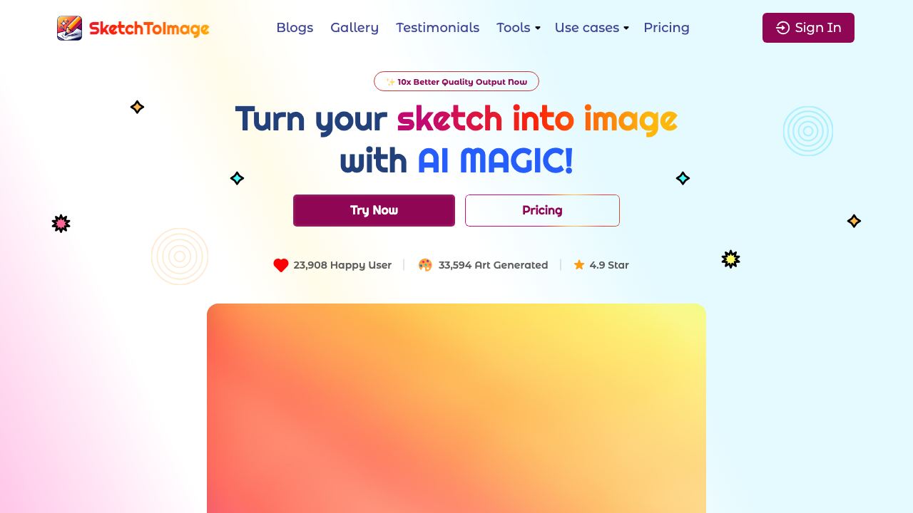 Sketch To Image 网站截图