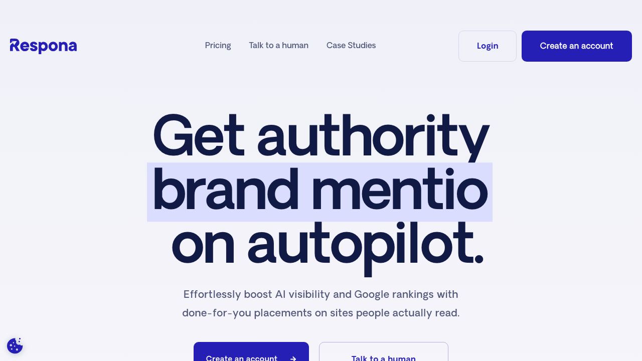 Respona website screenshot