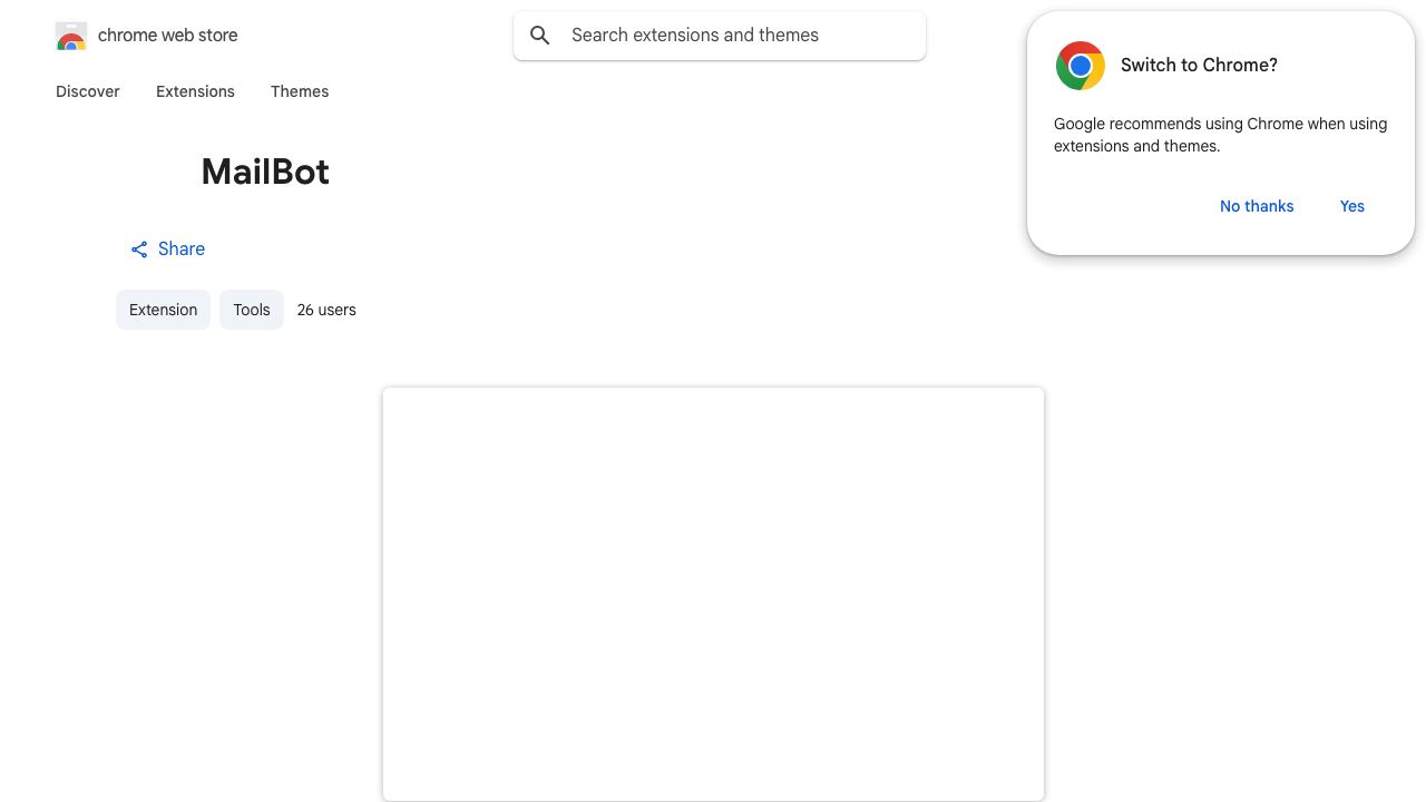 MailBot 网站截图
