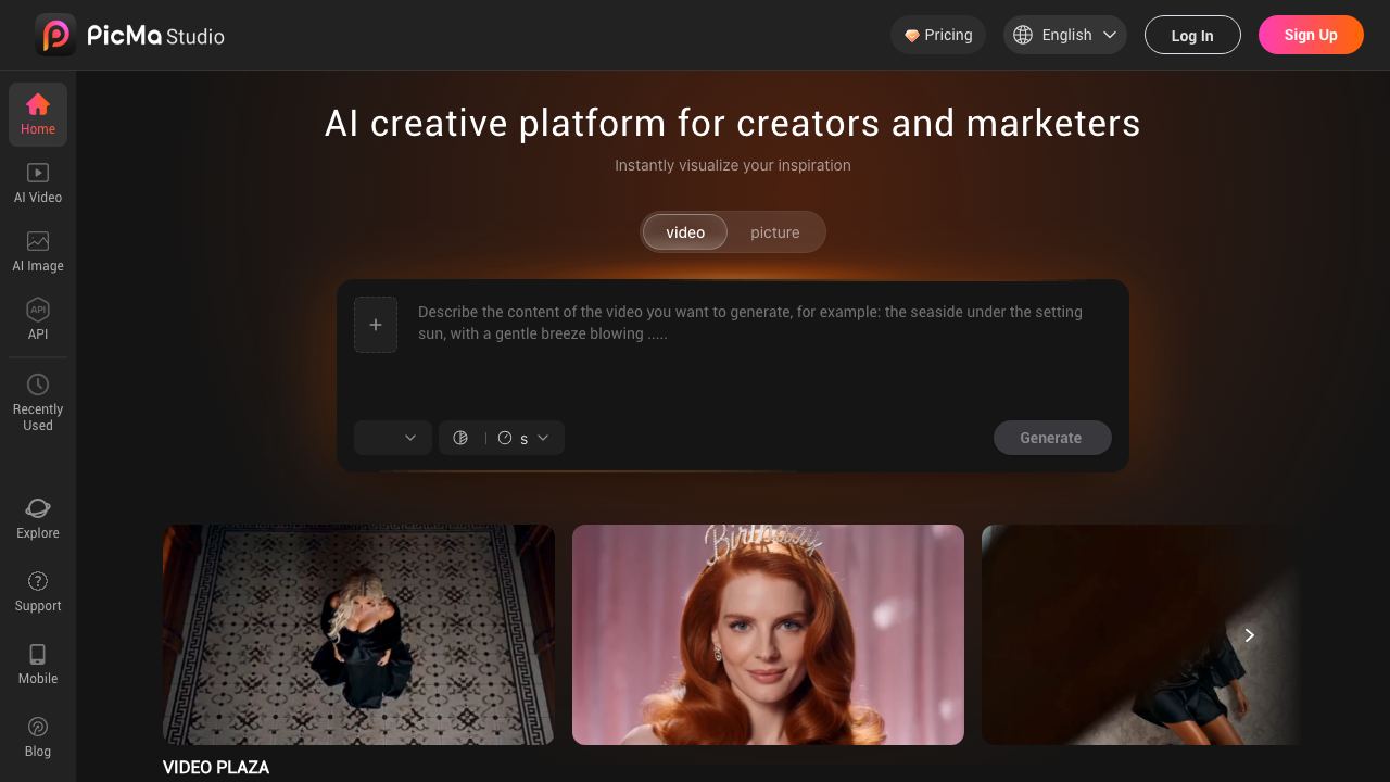PicMa Studio 网站截图