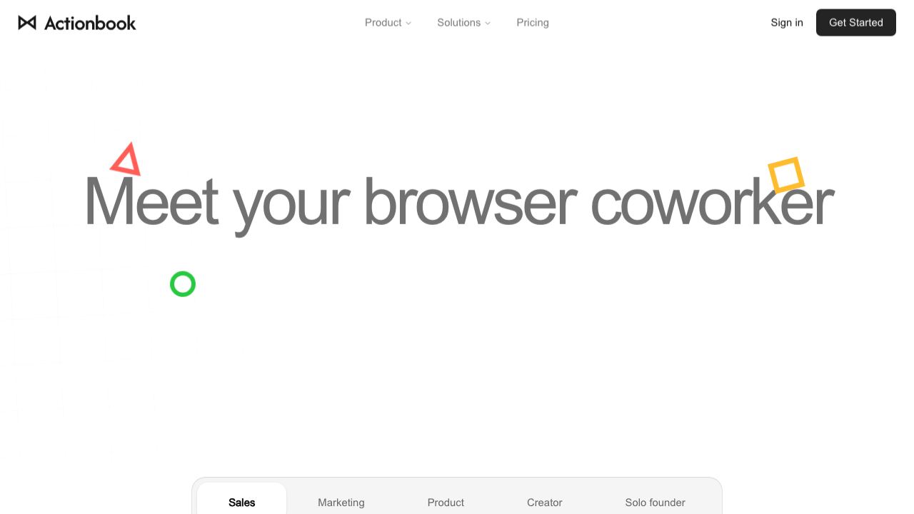 Actionbook 网站截图