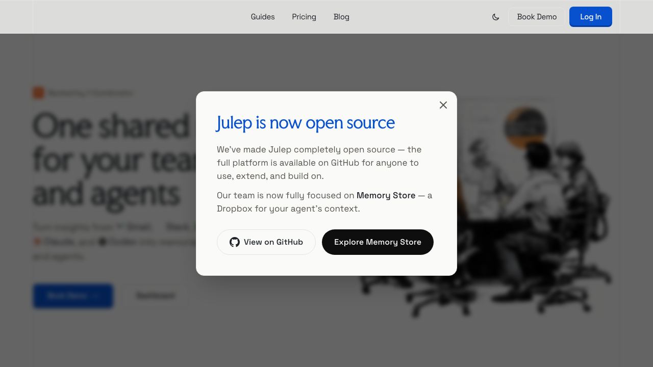 Julep AI 网站截图