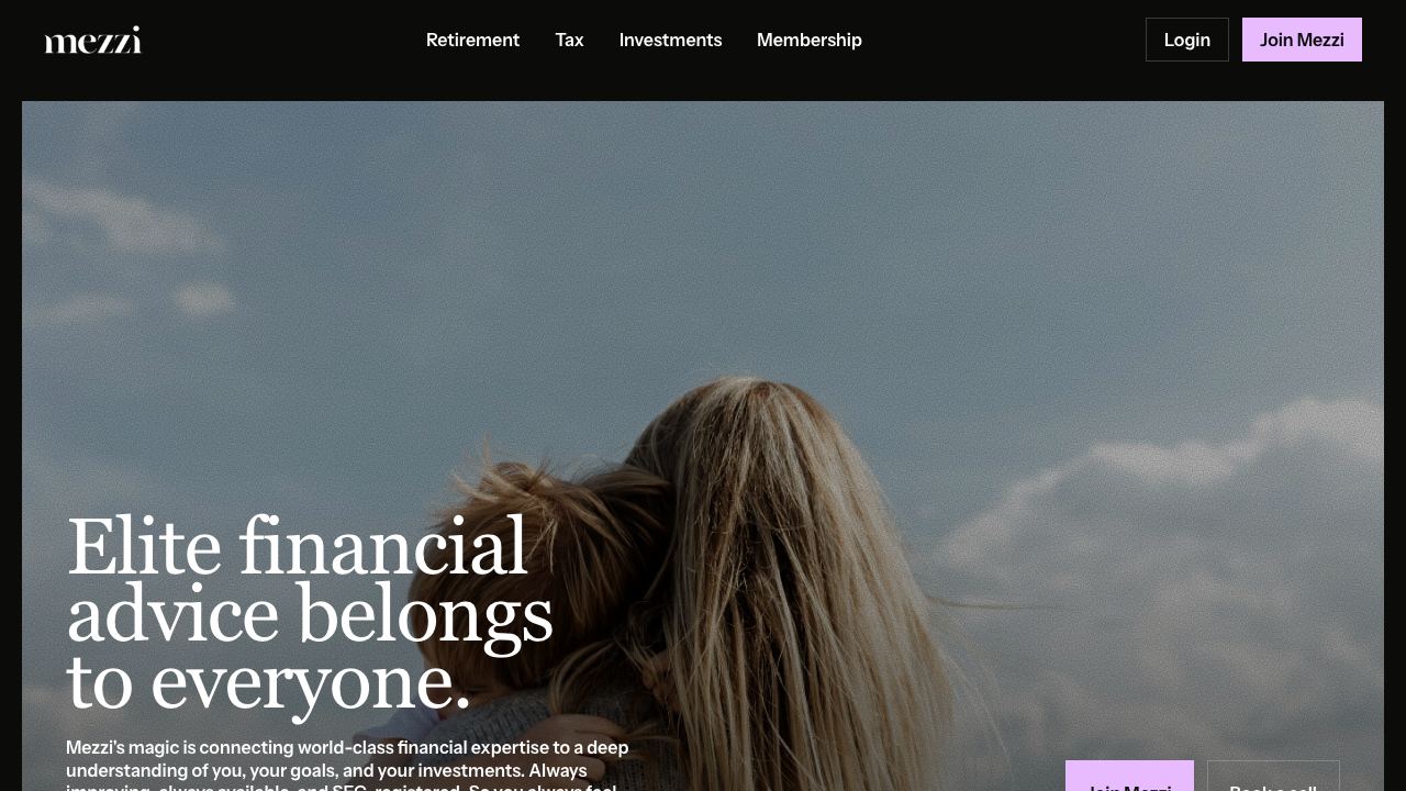 Mezzi website screenshot