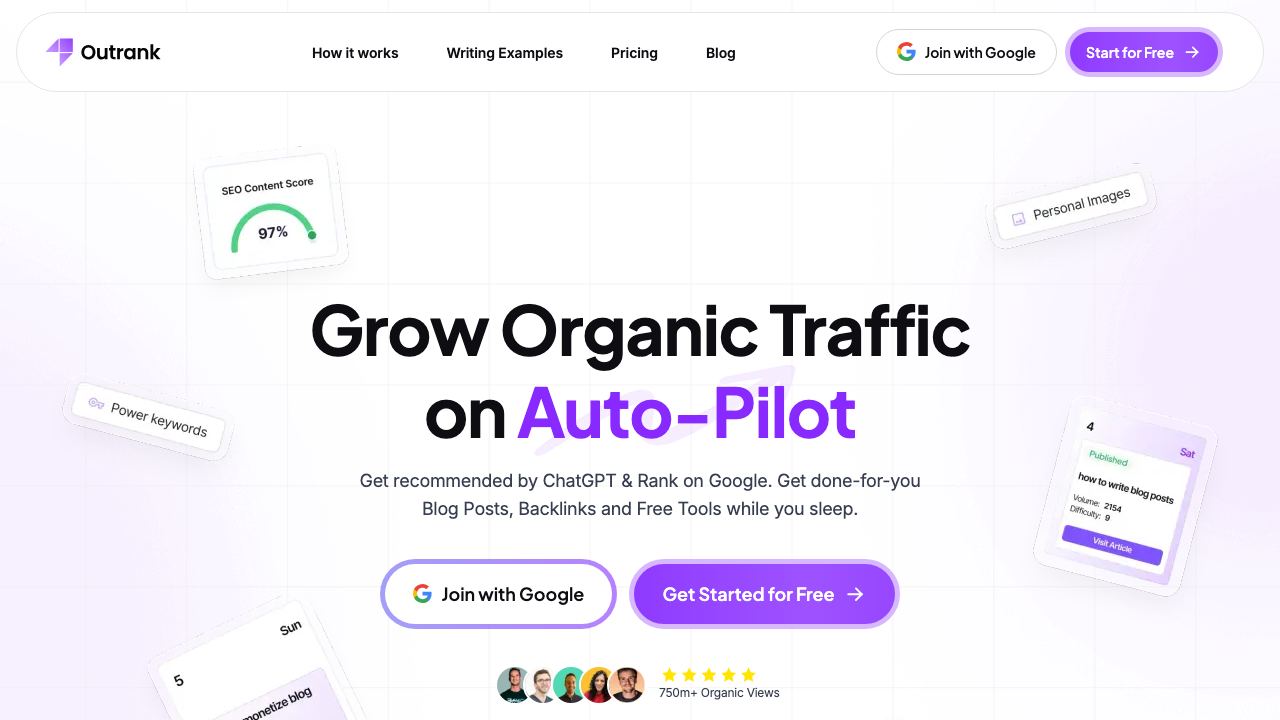 ContentPie website screenshot