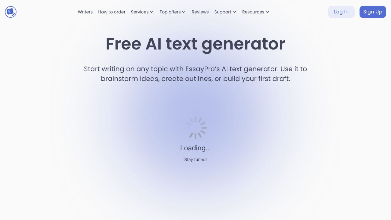 essay writer generator 网站截图