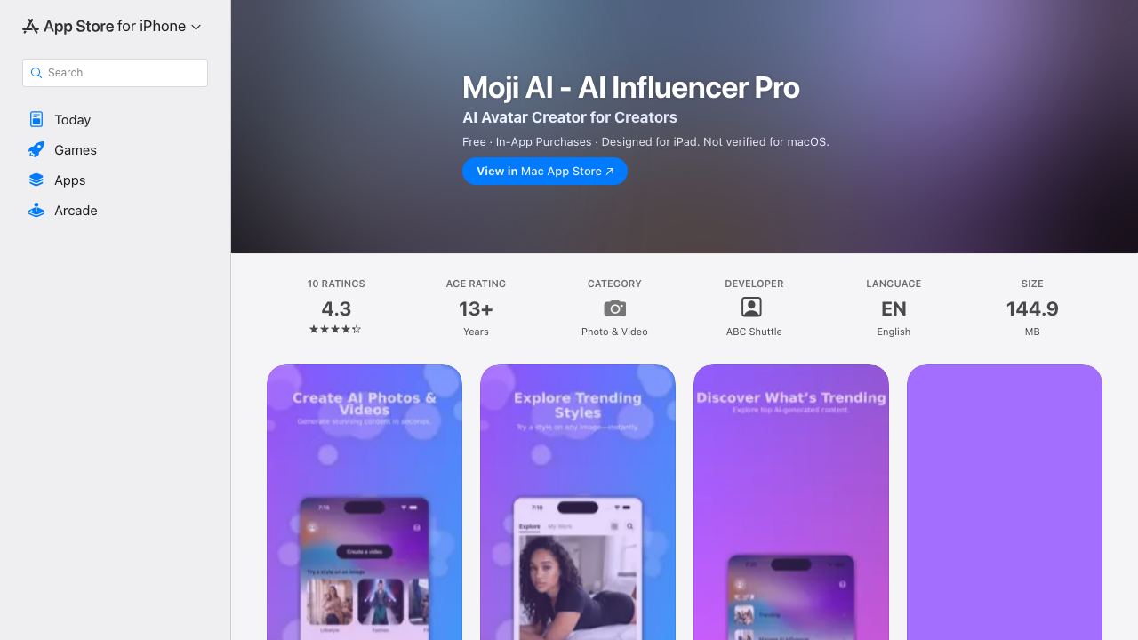 Moji 网站截图