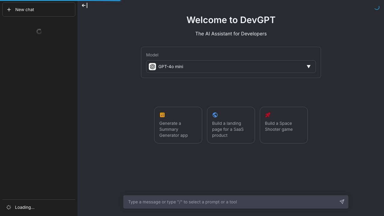 DevGPT 网站截图