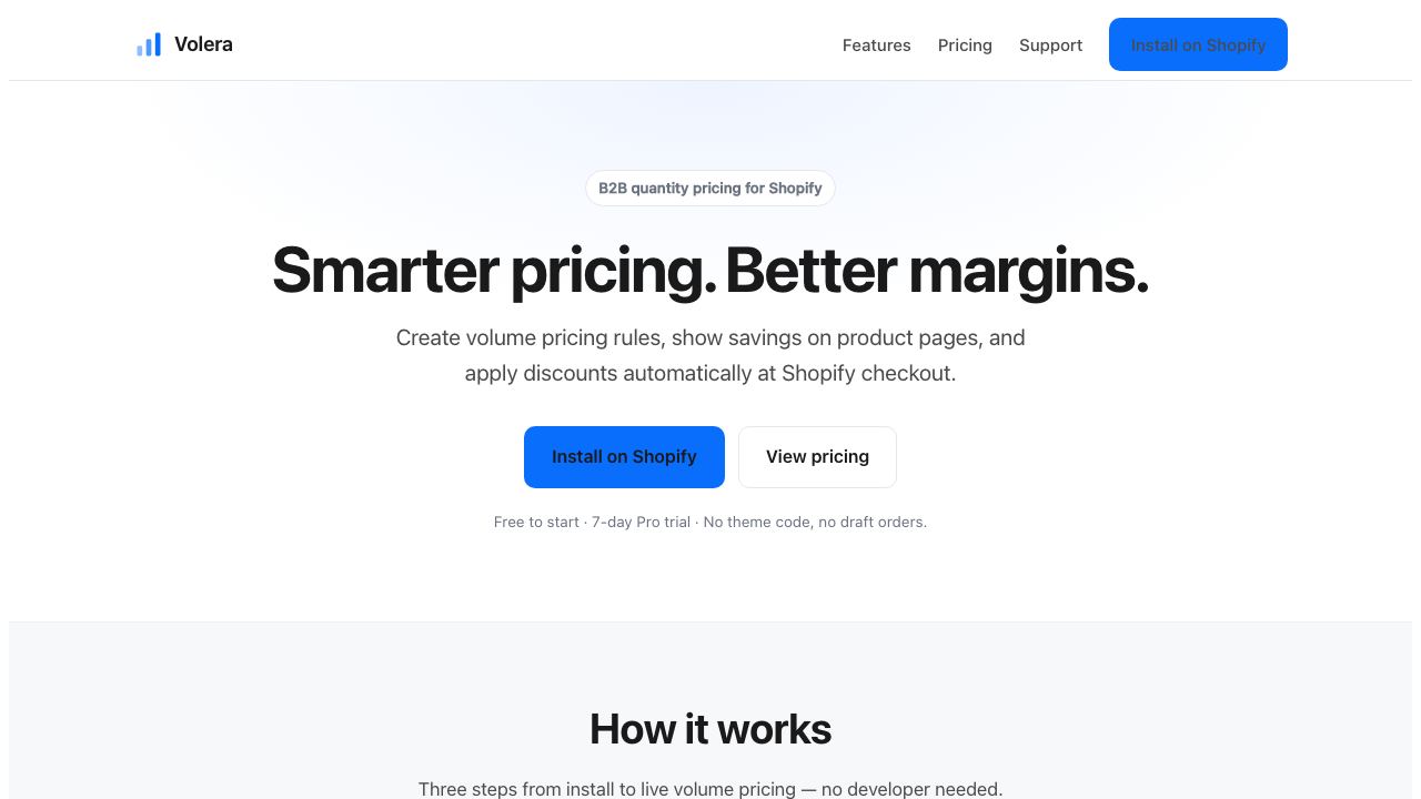 Volera website screenshot