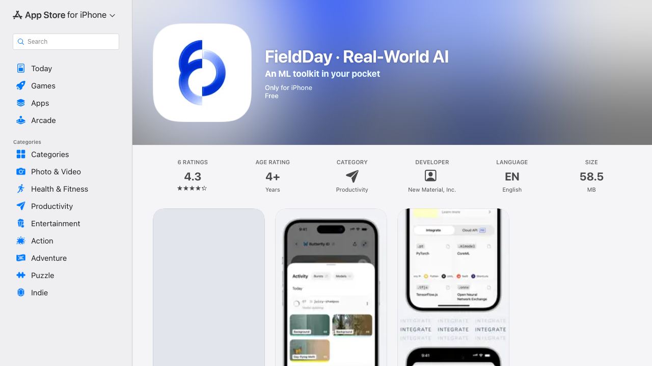 FieldDay website screenshot