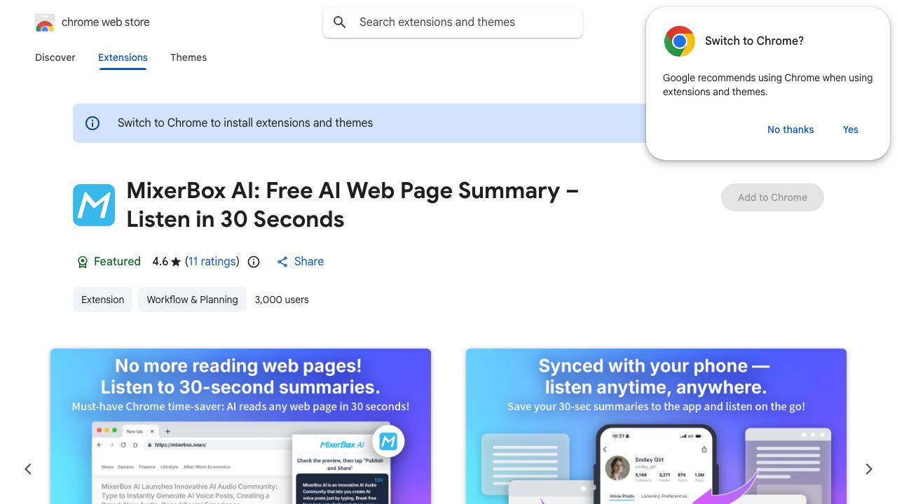 MixerBox AI - 20+ ChatGPT plugins for free 网站截图