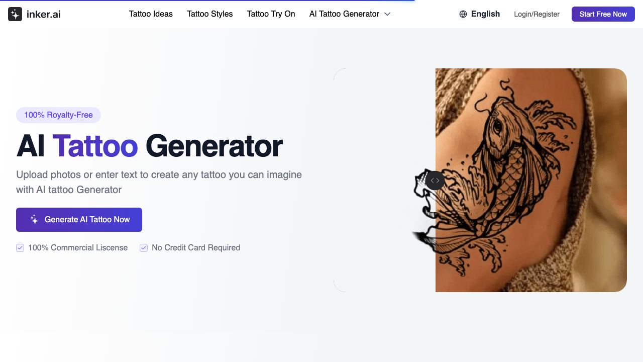 Inker AI 网站截图