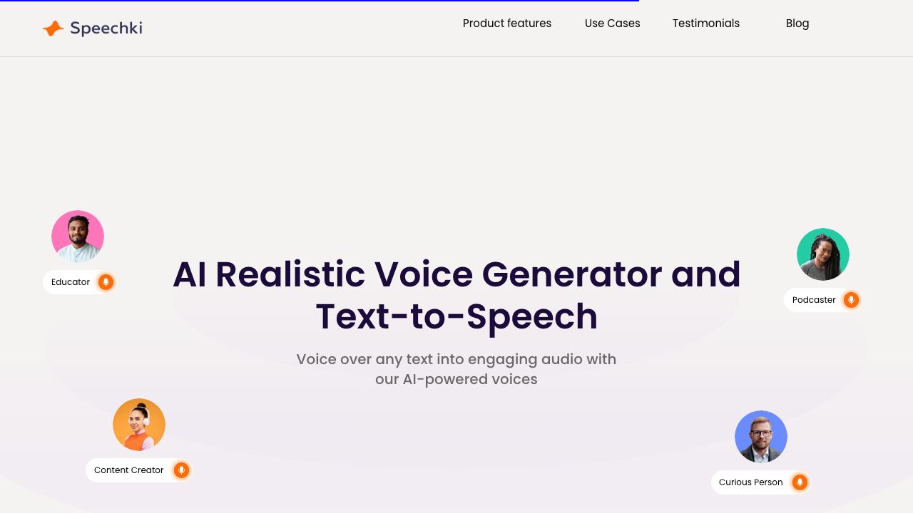 Speechki website screenshot
