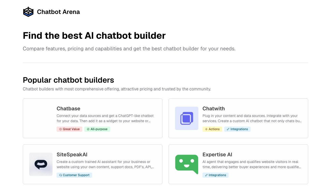 Chatbot Arena 网站截图