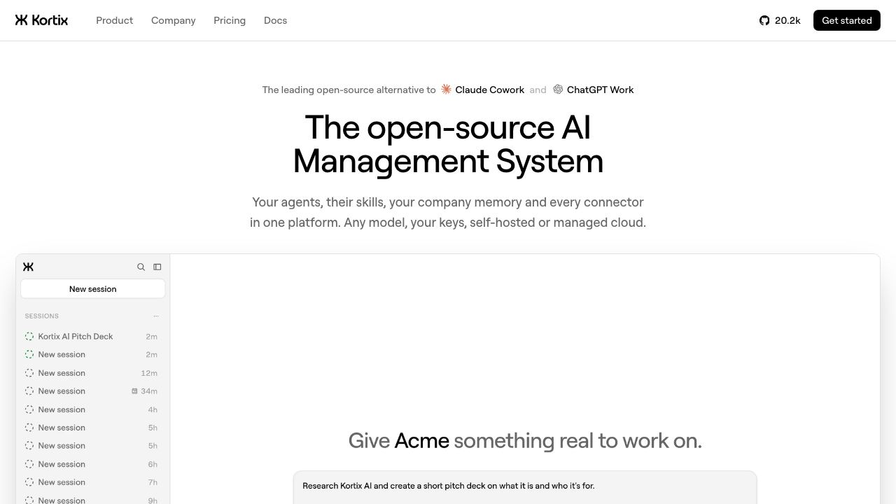 Suna website screenshot