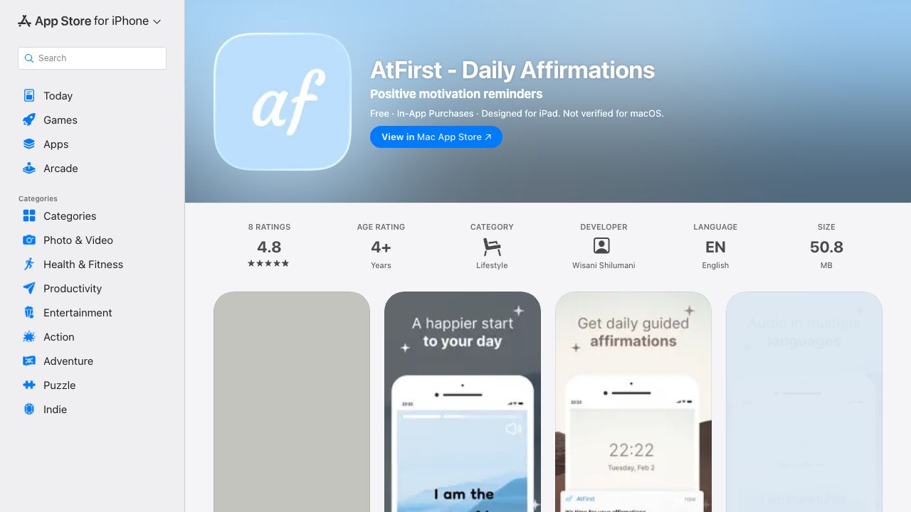 AtFirst website screenshot