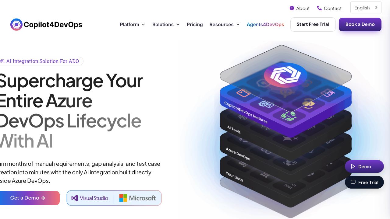 Copilot4DevOps 网站截图
