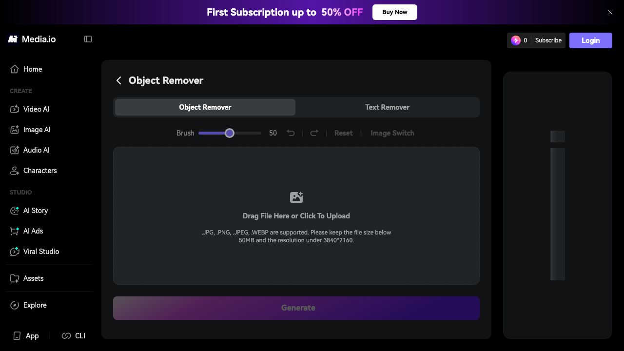 AI Clothes Remover website screenshot