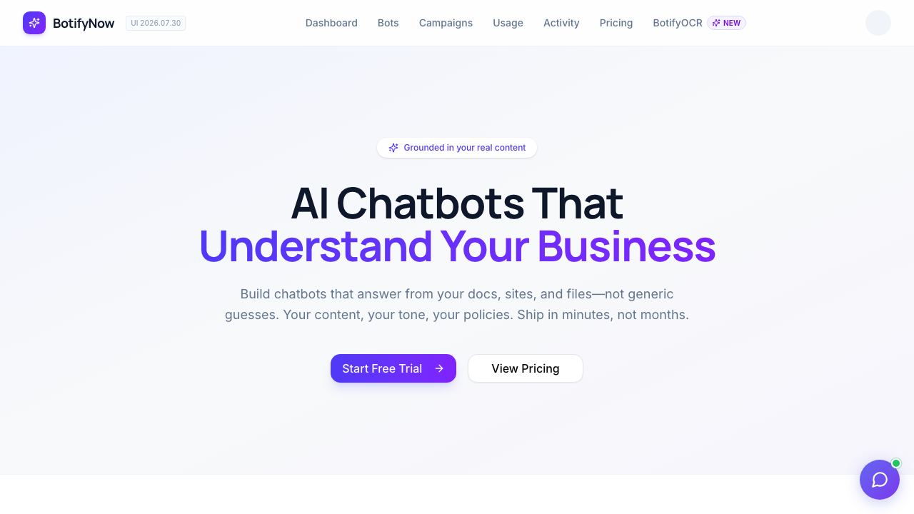 BotifyNow website screenshot