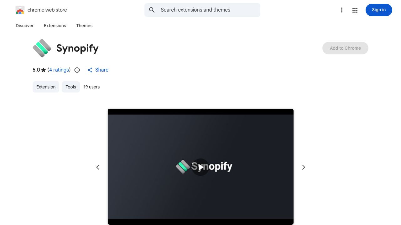 Synopify 网站截图