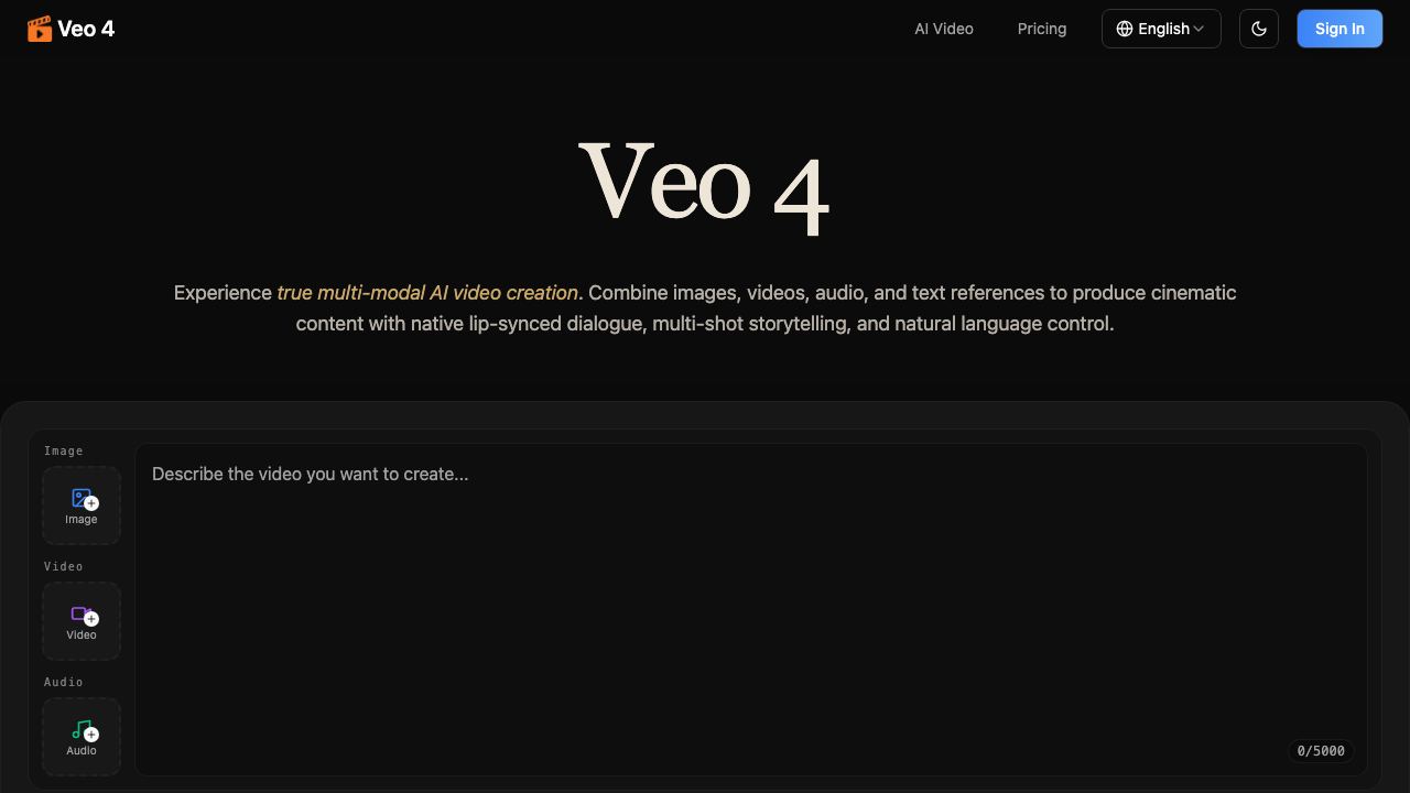 Veo 4 - 1 网站截图