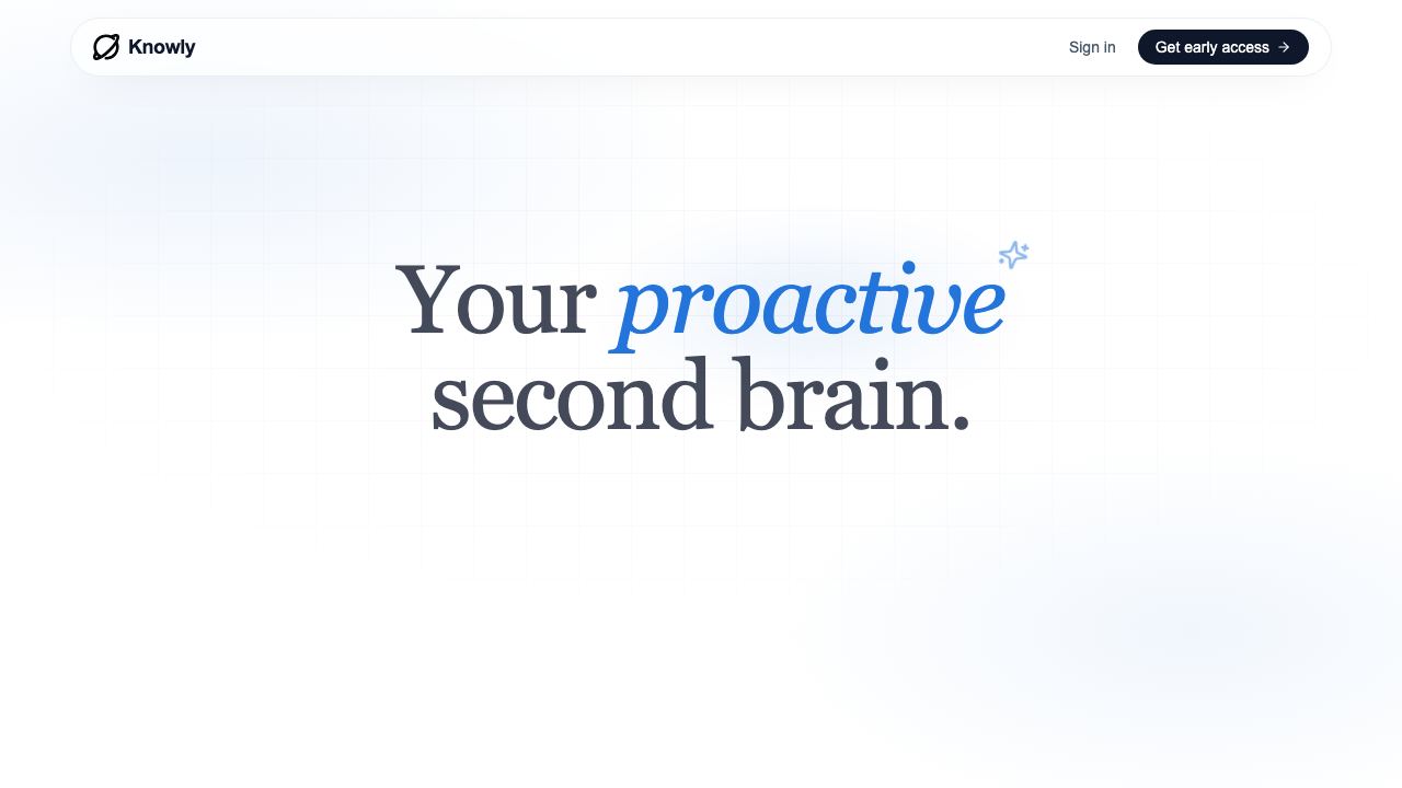 Knowly website screenshot