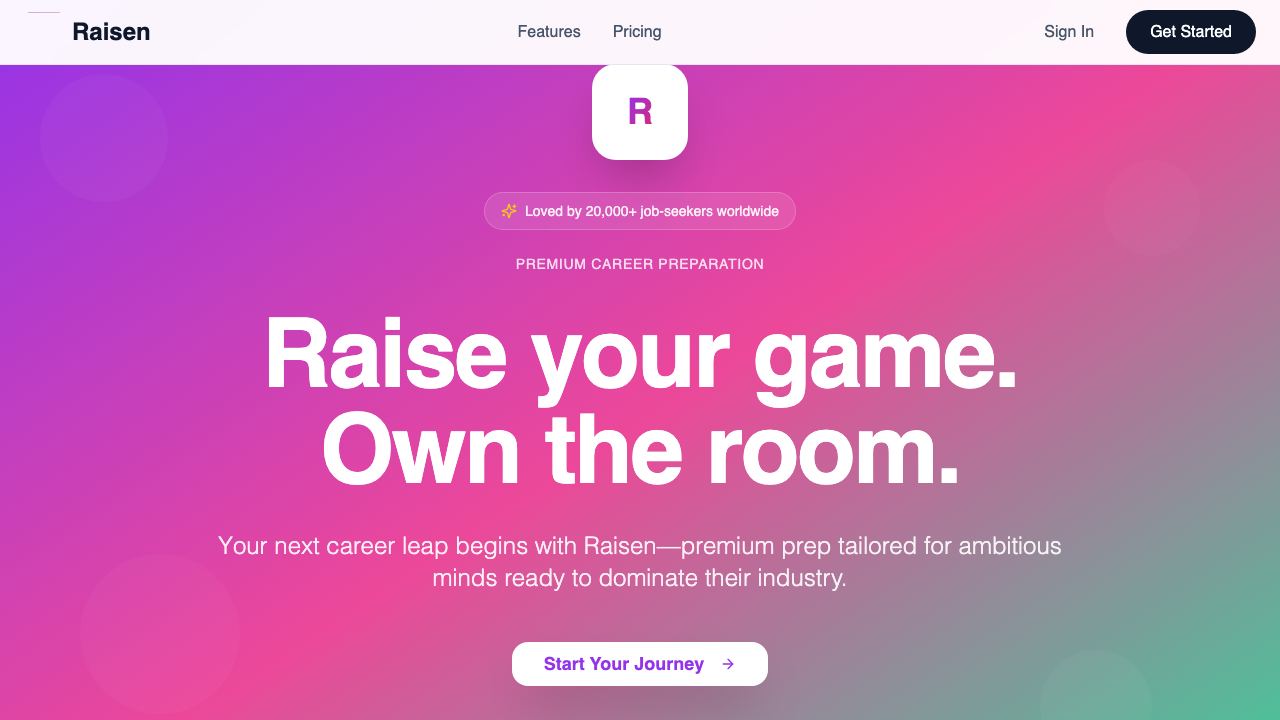 Raisen.org website screenshot