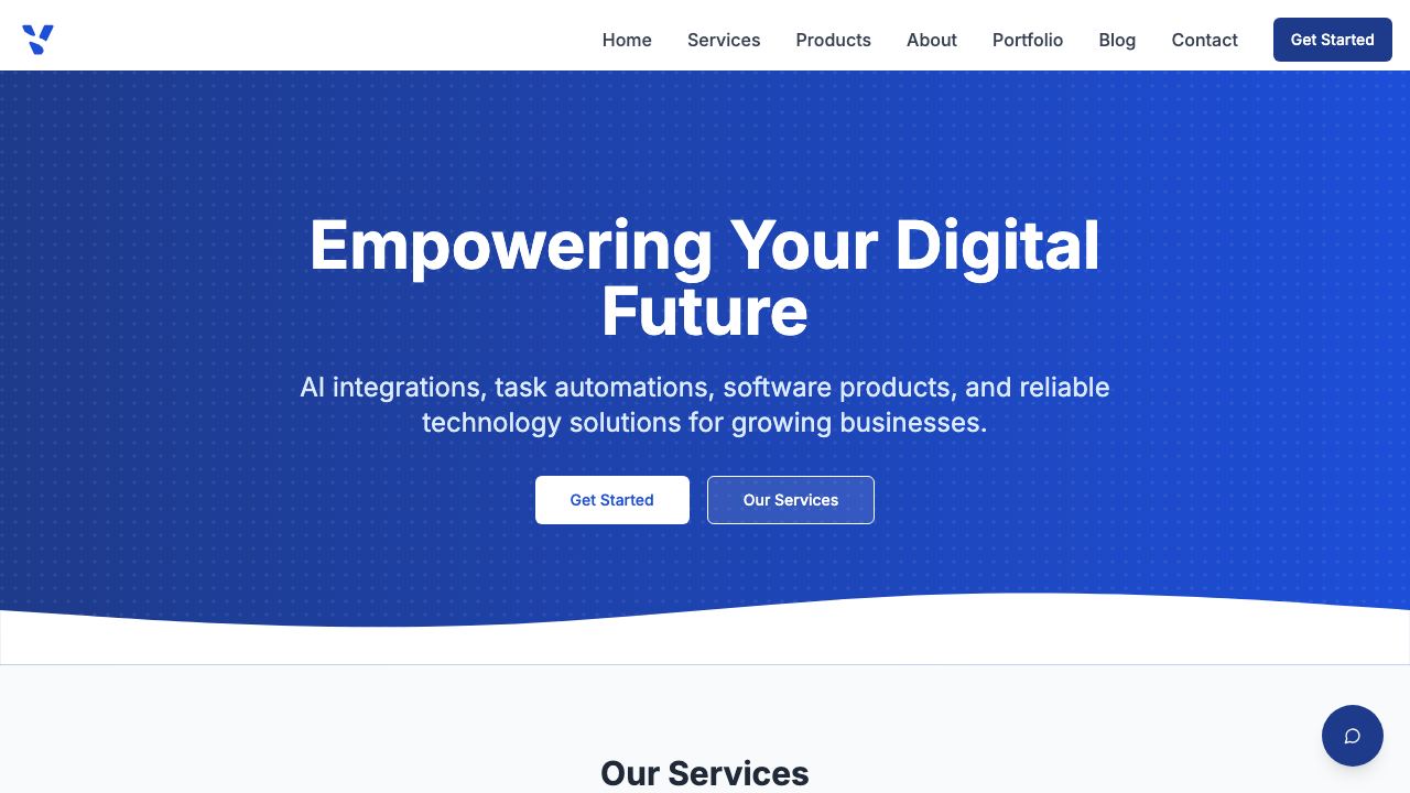 Virtual Verse Labs 网站截图
