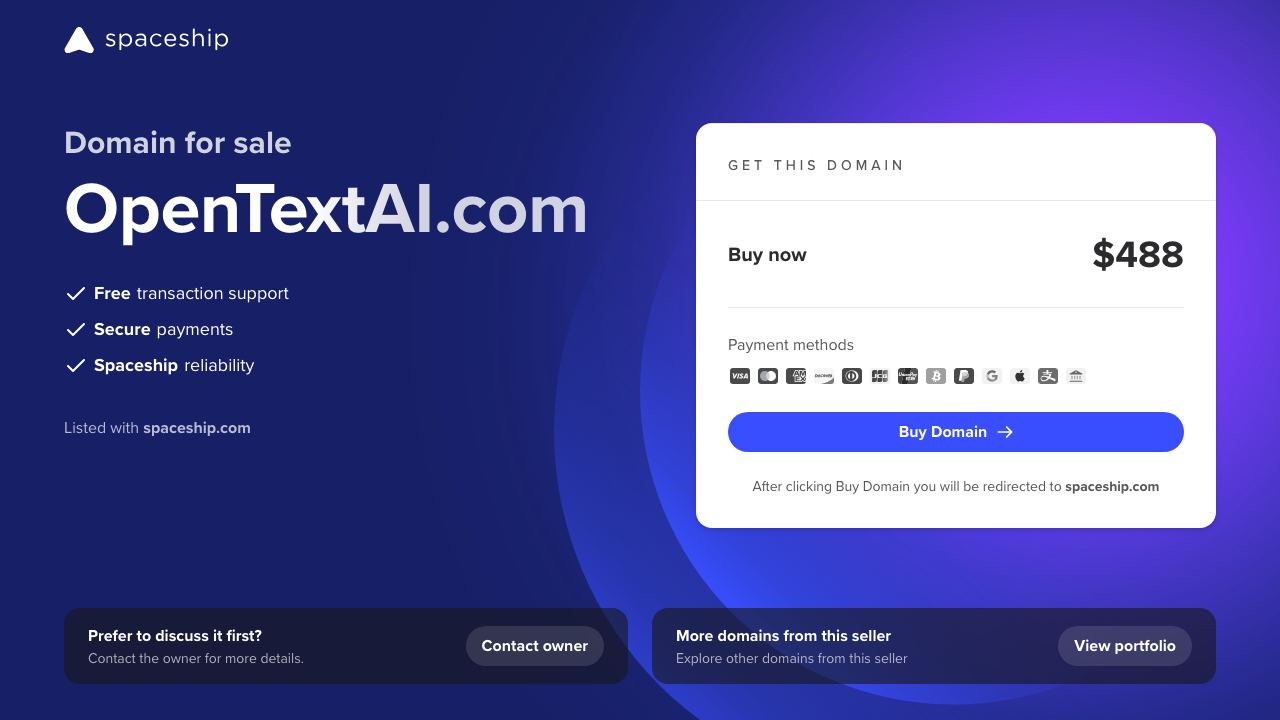 Open Text AI 网站截图
