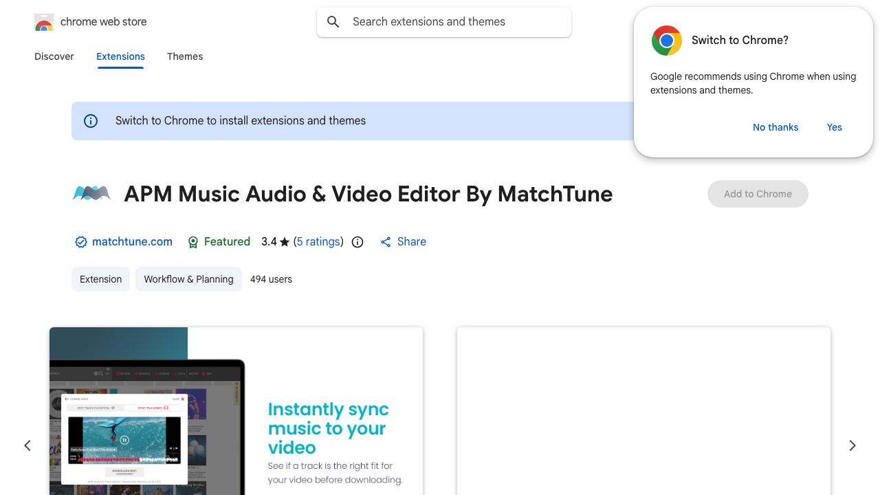APM Music Audio & Video Editor By MatchTune 网站截图
