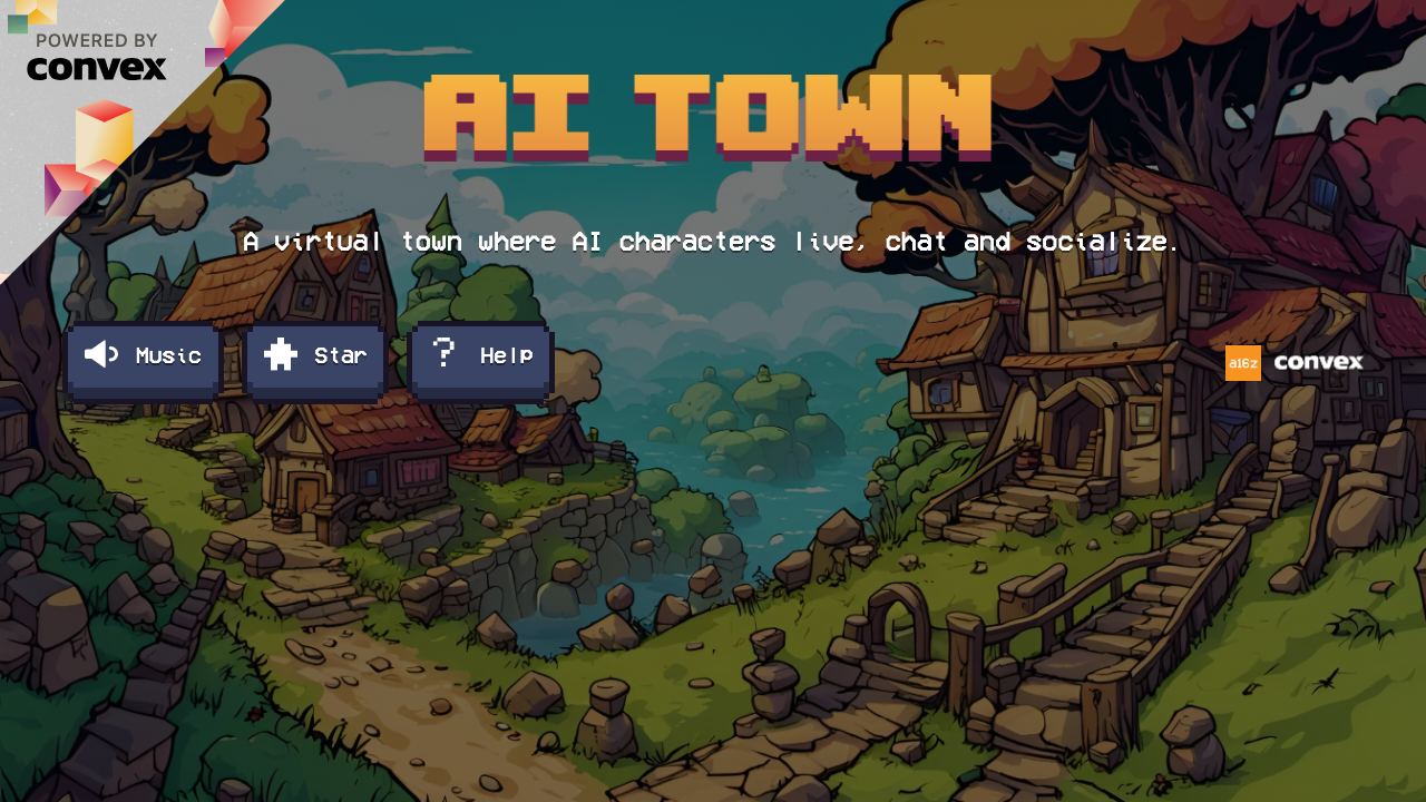 AI Town 网站截图