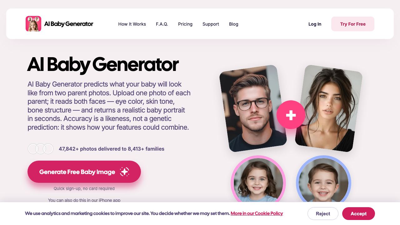 AI Baby Generator 网站截图