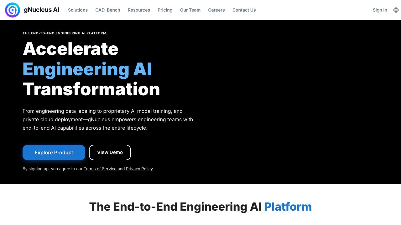 gNucleus AI 网站截图