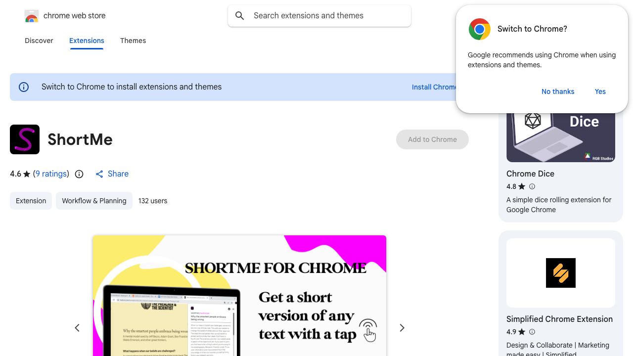 ShortMe 网站截图