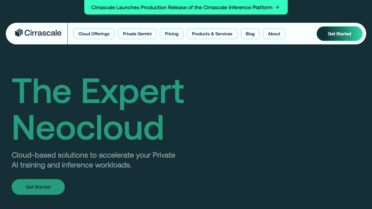 cirrascale.com 网站截图