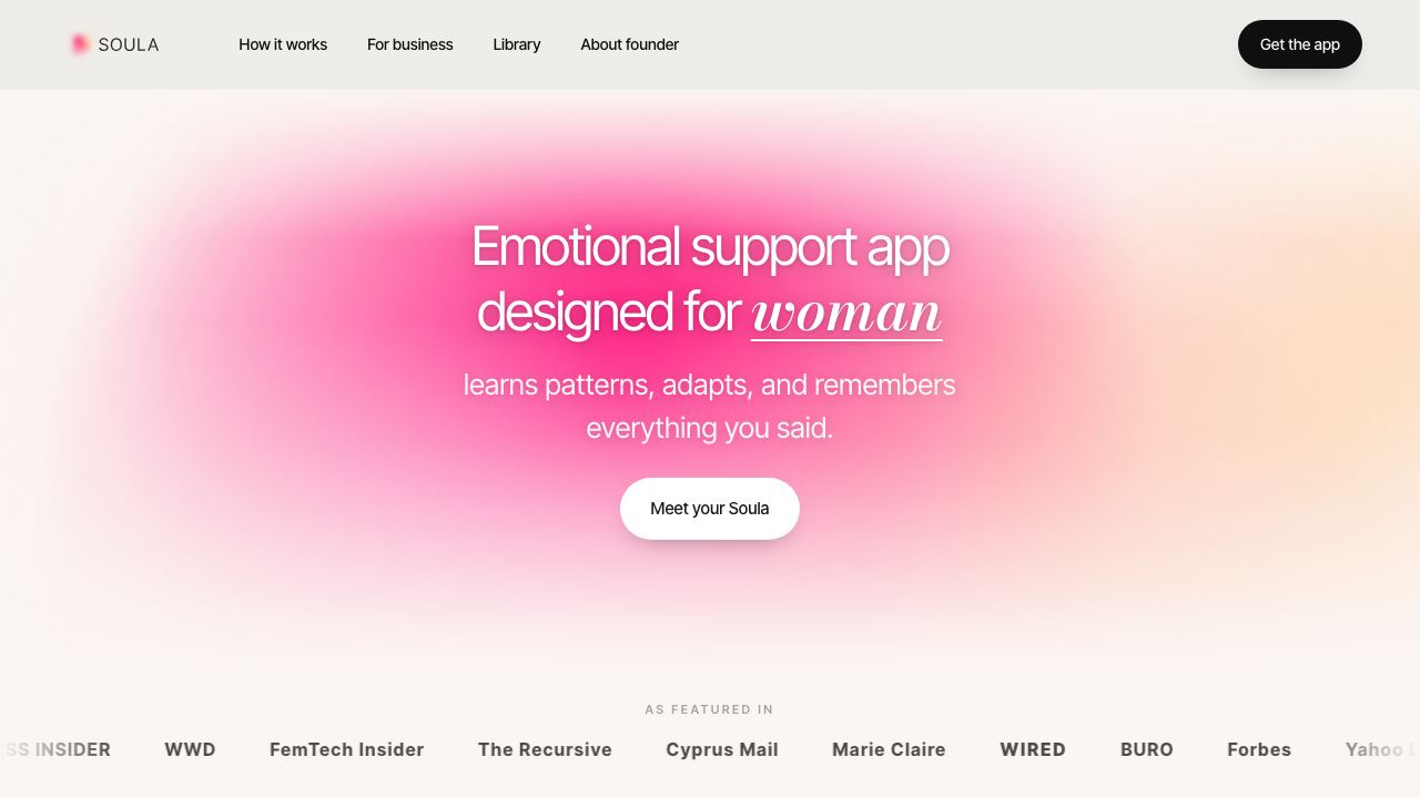 Soula Care website screenshot