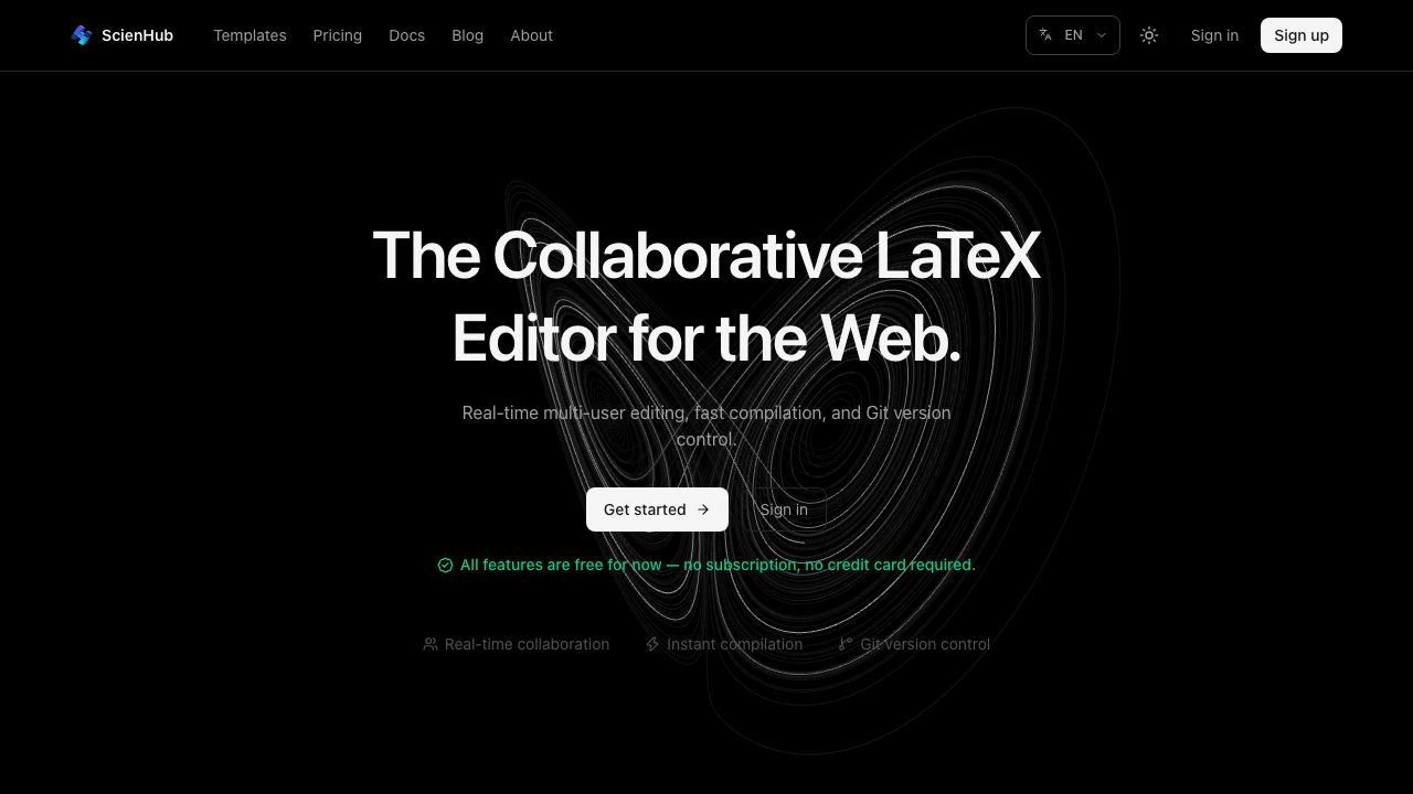 ScienHub website screenshot