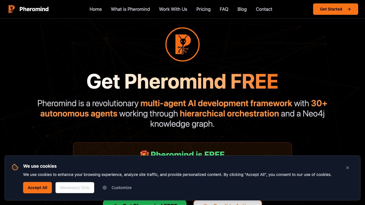 Pheromind 网站截图