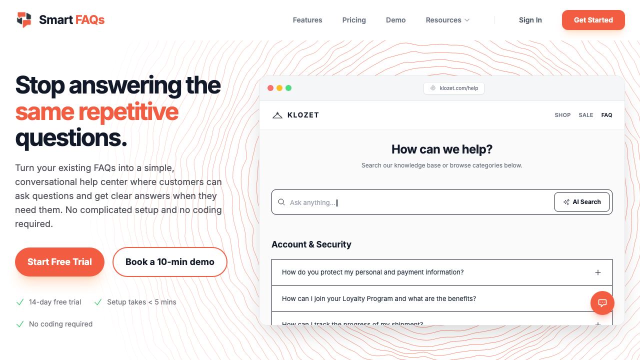 Smart FAQs 网站截图