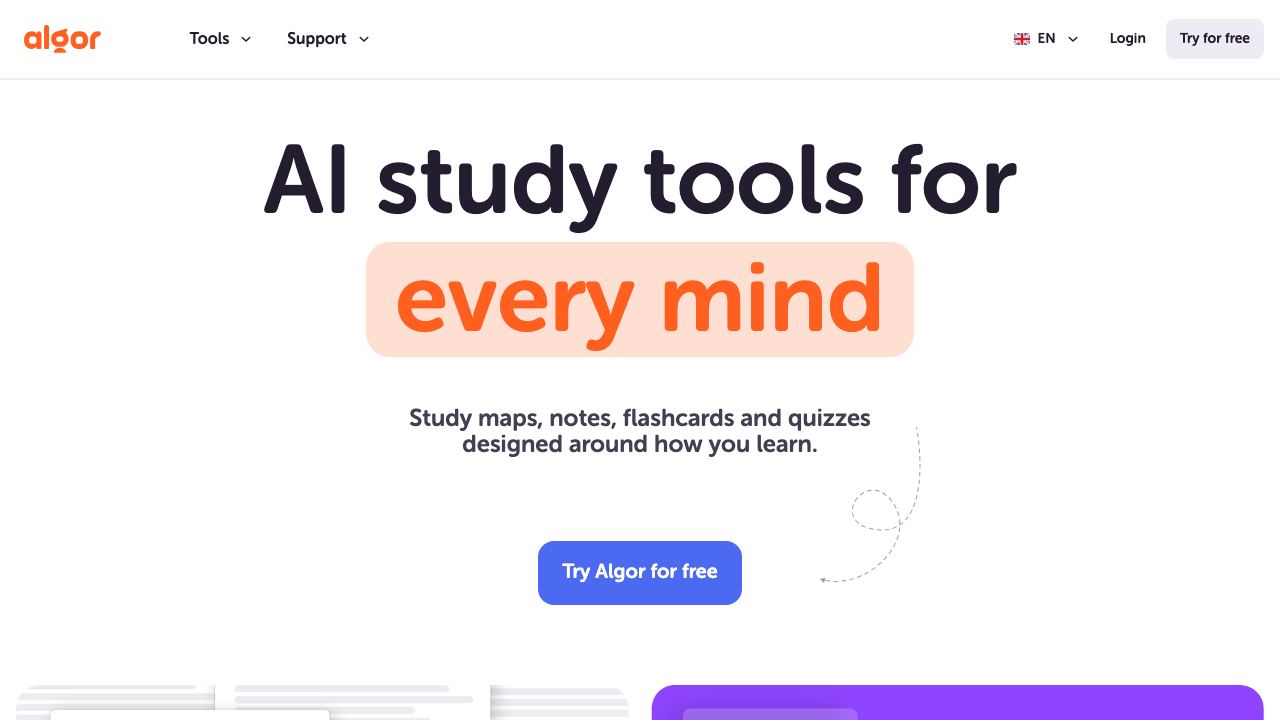 Algor Education website screenshot