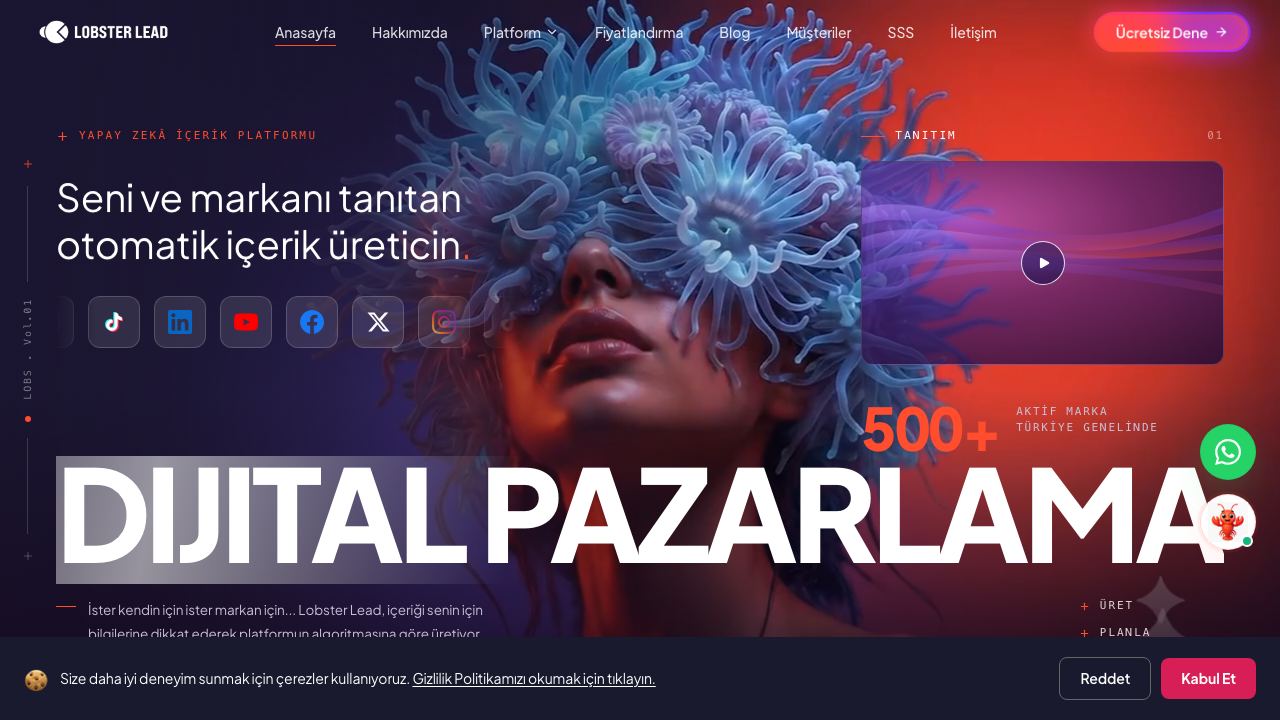Lobster Lead website screenshot